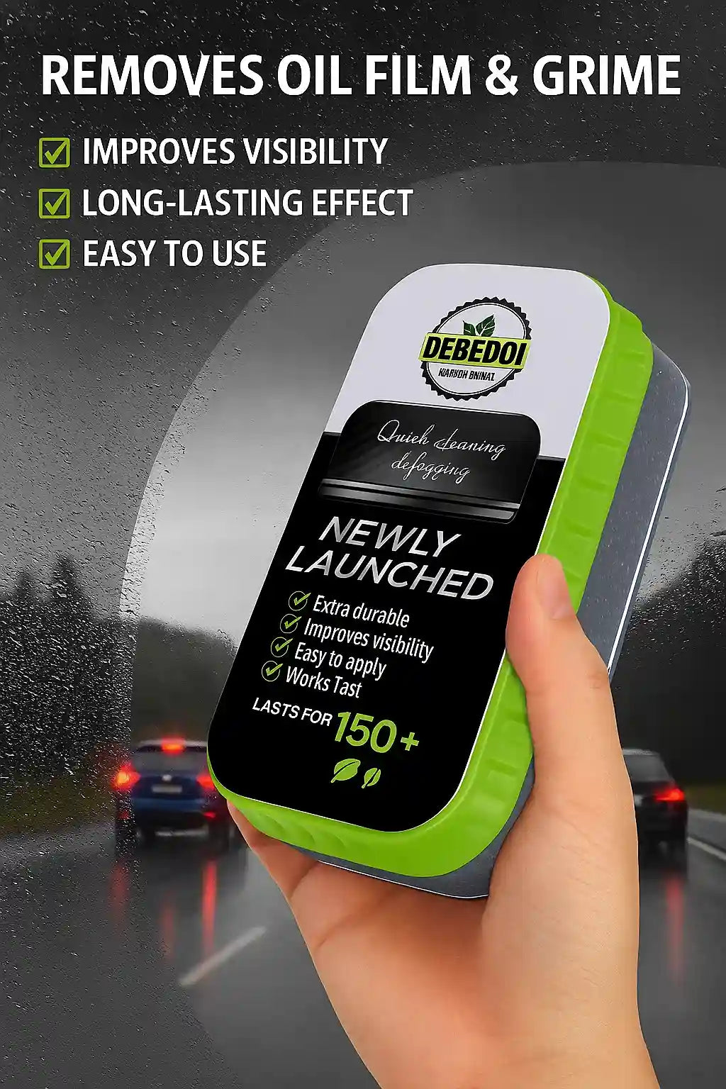 Car Glass Oil Film Remover | Anti-Fog & Polish