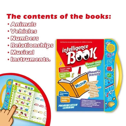 Intelligence Book for Kids | Interactive Sound Book for ABC, 123 & Early Learning