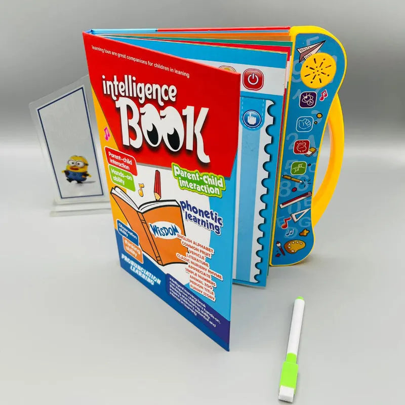 Intelligence Book for Kids | Interactive Sound Book for ABC, 123 & Early Learning