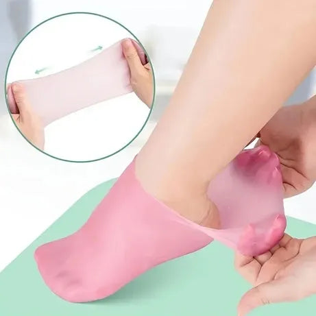 Buy 1 Pair Get 1 Pair Free | Silicone Moisturizing Socks for Soft Feet & Cracked Heel Repair