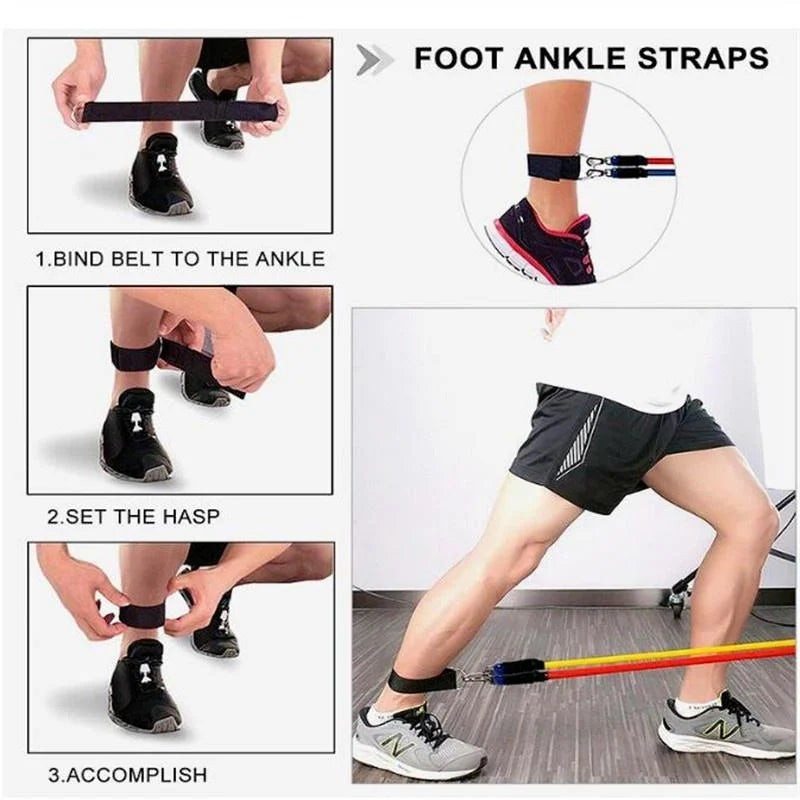 11PCS Resistance Bands Set | Full Body Workout & Fitness