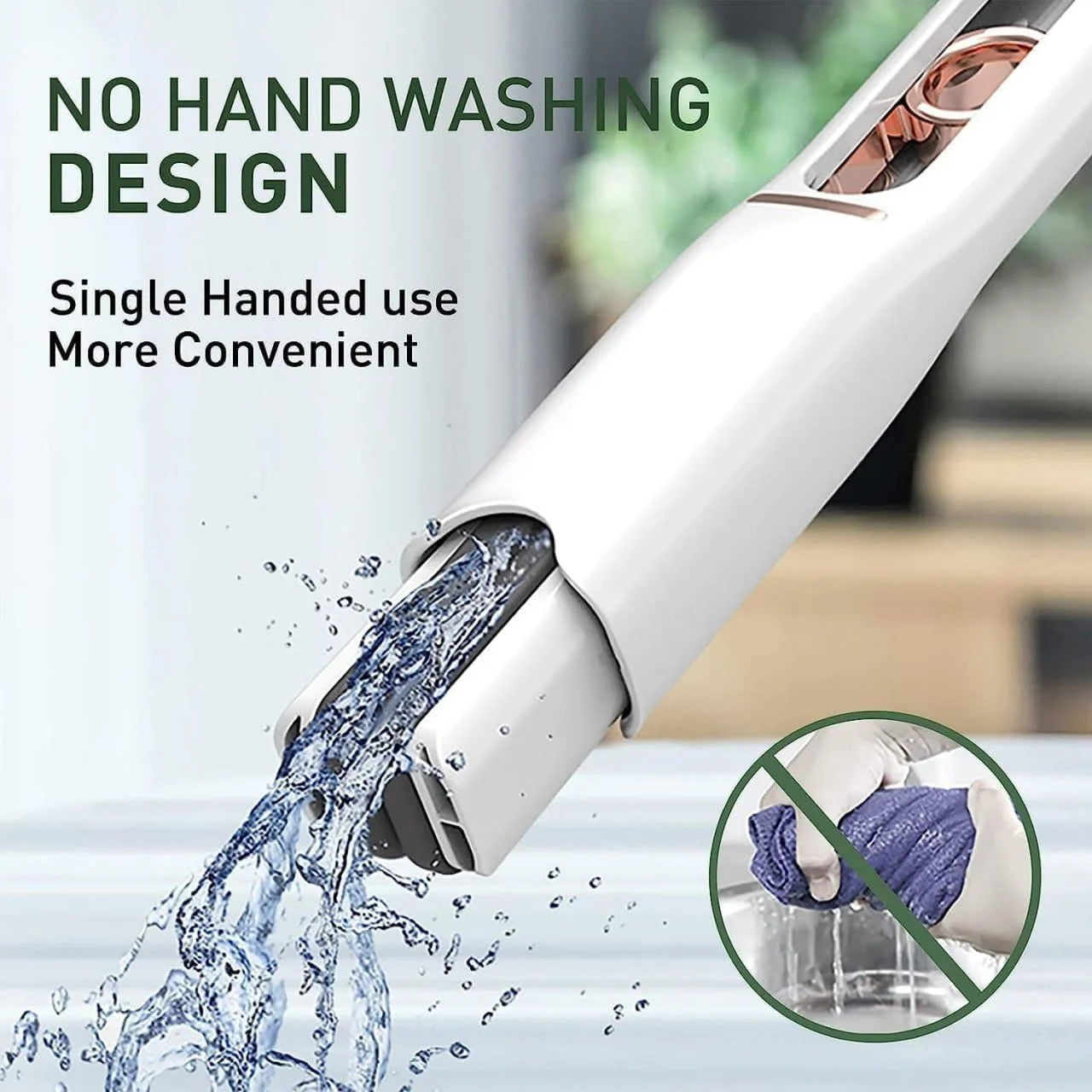 Folding Portable Mini Mop | Handheld Absorbent Sponge Cleaner for Kitchen, Home & Car