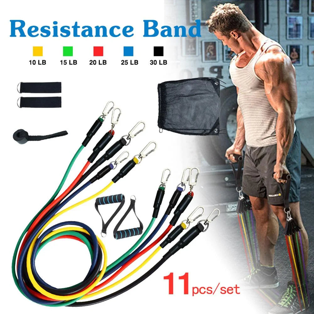 11PCS Resistance Bands Set | Full Body Workout & Fitness