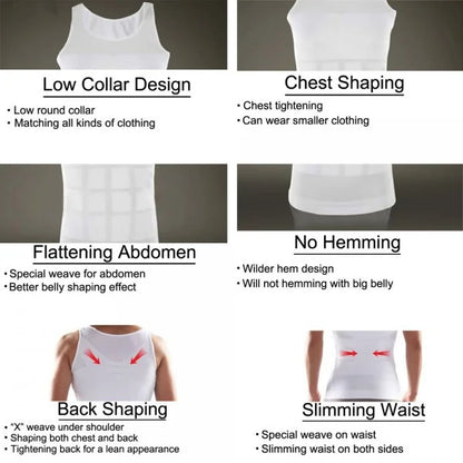 Slimming Shirt For Men | Tummy Control & Slim Body Look