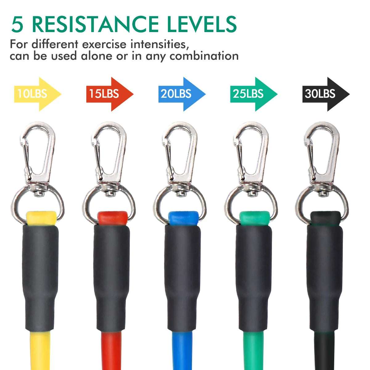 11PCS Resistance Bands Set | Full Body Workout & Fitness