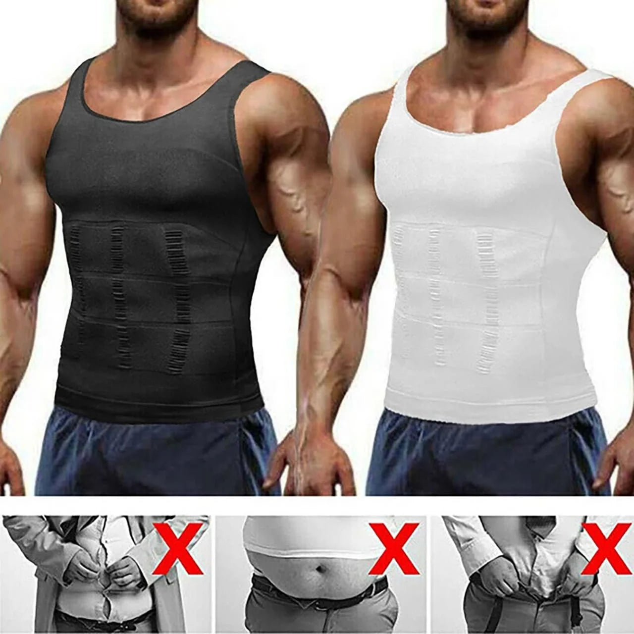 Slimming Shirt For Men | Tummy Control & Slim Body Look
