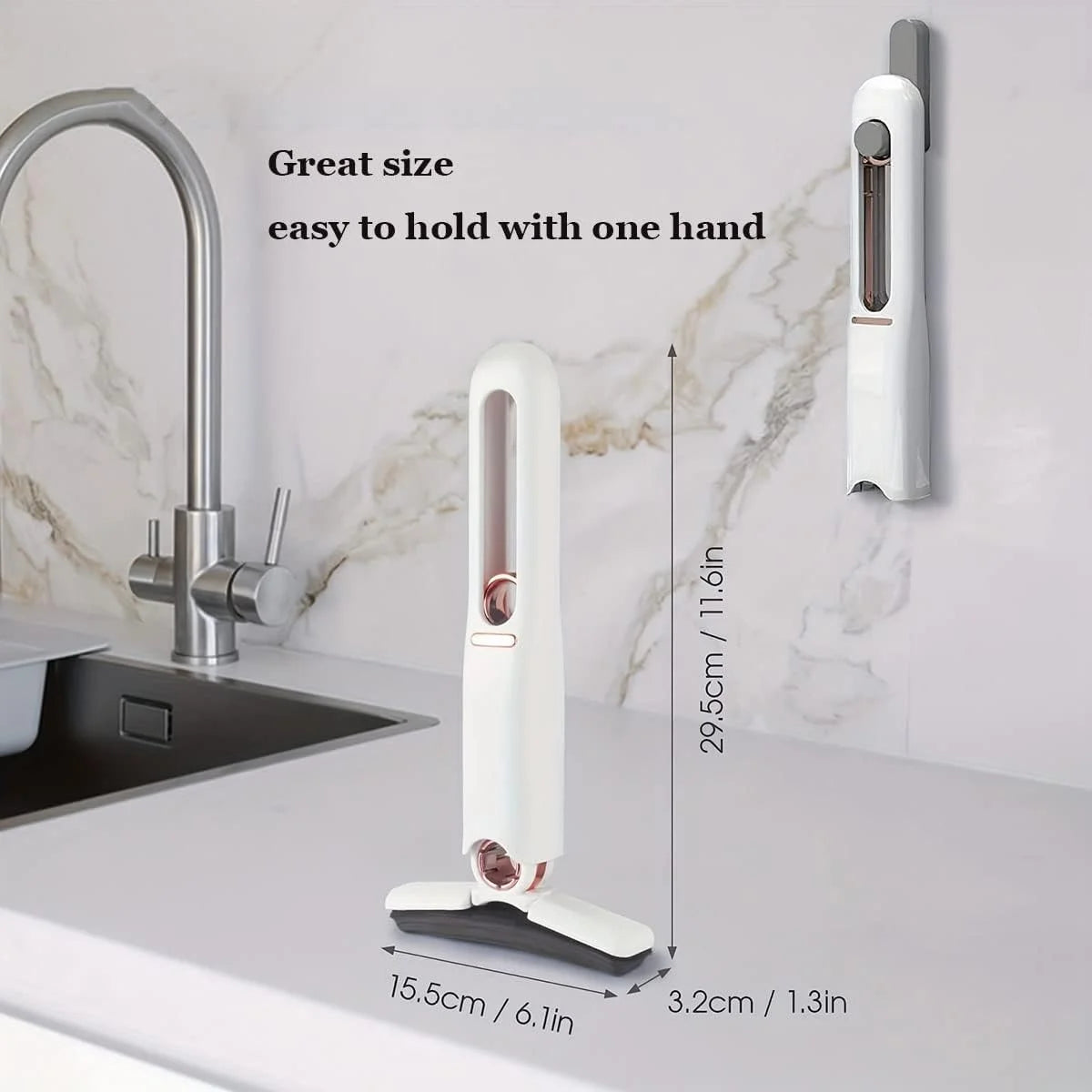 Folding Portable Mini Mop | Handheld Absorbent Sponge Cleaner for Kitchen, Home & Car